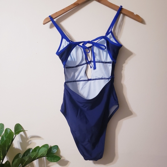 Cupshe NWT Bralette Swimsuit 'DAA12E5D025UT' in Navy - XS - Picture 9 of 9